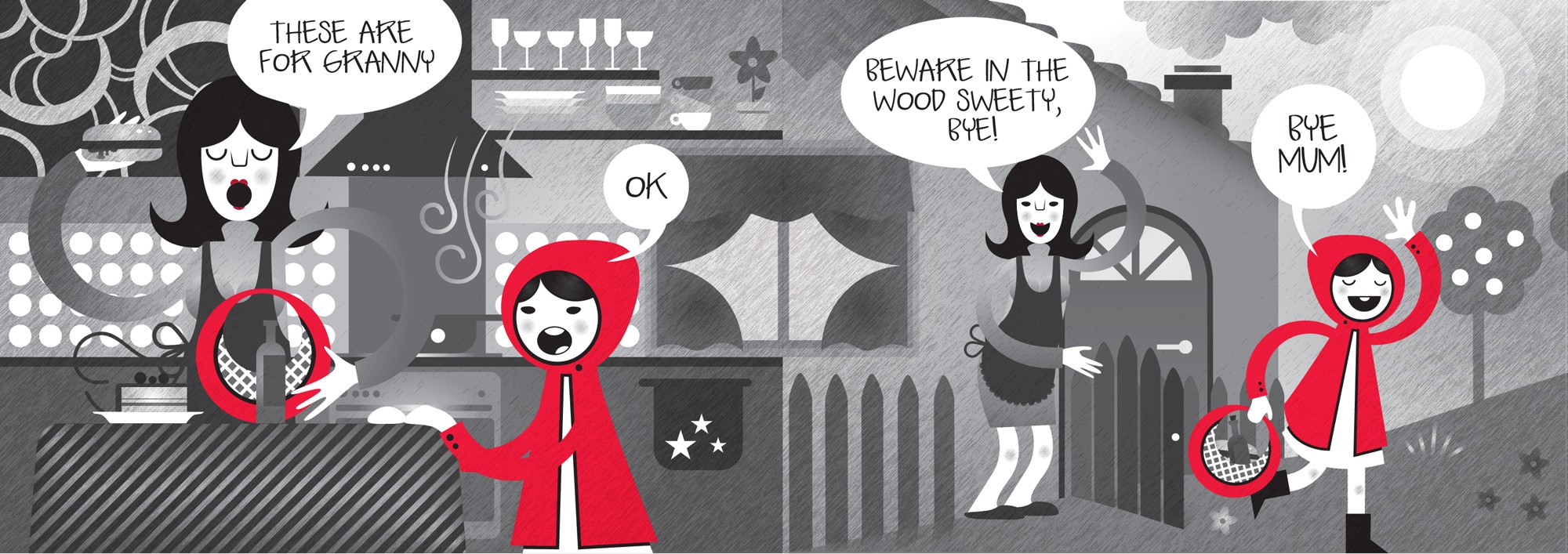 E se Cappuccetto Rosso – if Little Red Riding Hood